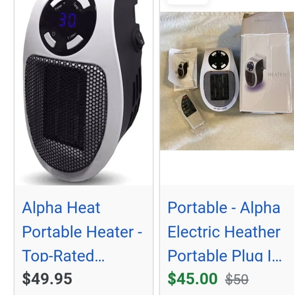 Portable wall plug in heater - Picture 7 of 7